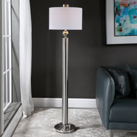 Uttermost Silverton Brushed Nickel Floor Lamp
