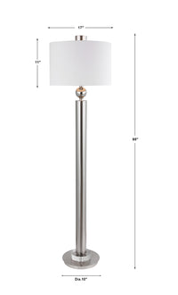 Uttermost Silverton Brushed Nickel Floor Lamp