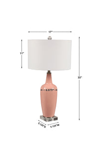 Uttermost Anastasia Light Pink Table Lamp