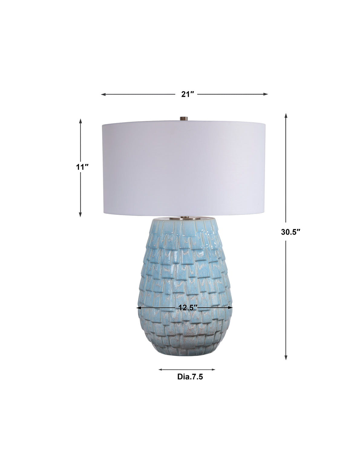 Uttermost Talima Pastel Blue Table Lamp