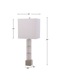 Uttermost Dunmore Glass Table Lamp