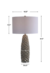 Uttermost Kari Light Gray Table Lamp