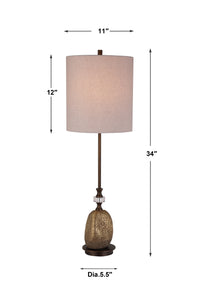 Uttermost Aurum Gold Buffet Lamp
