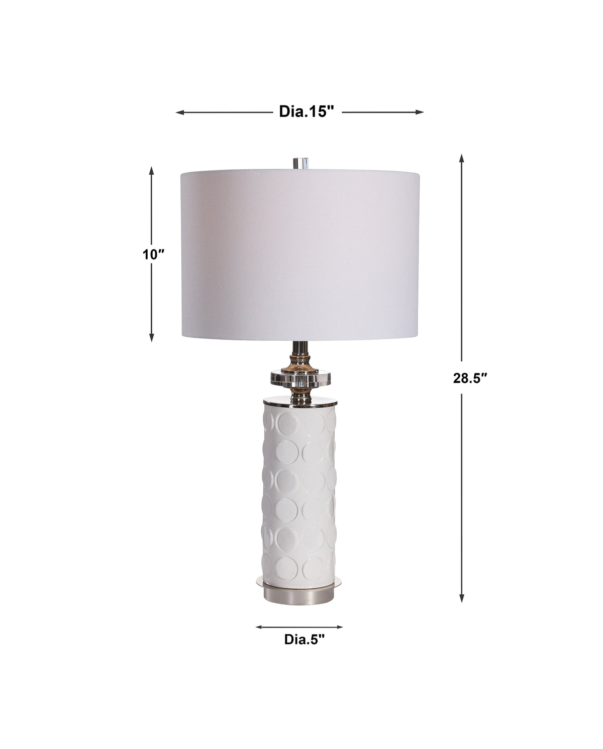 Uttermost Calia White Table Lamp