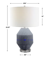 Uttermost Blackjack Charcoal Table Lamp