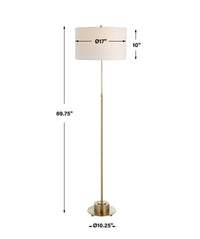 Uttermost Prominence Brass Floor Lamp