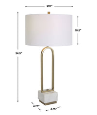 Uttermost Passage Brass Arch Table Lamp
