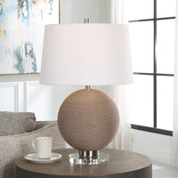 Uttermost Captiva Round Rattan Table Lamp