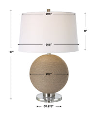 Uttermost Captiva Round Rattan Table Lamp