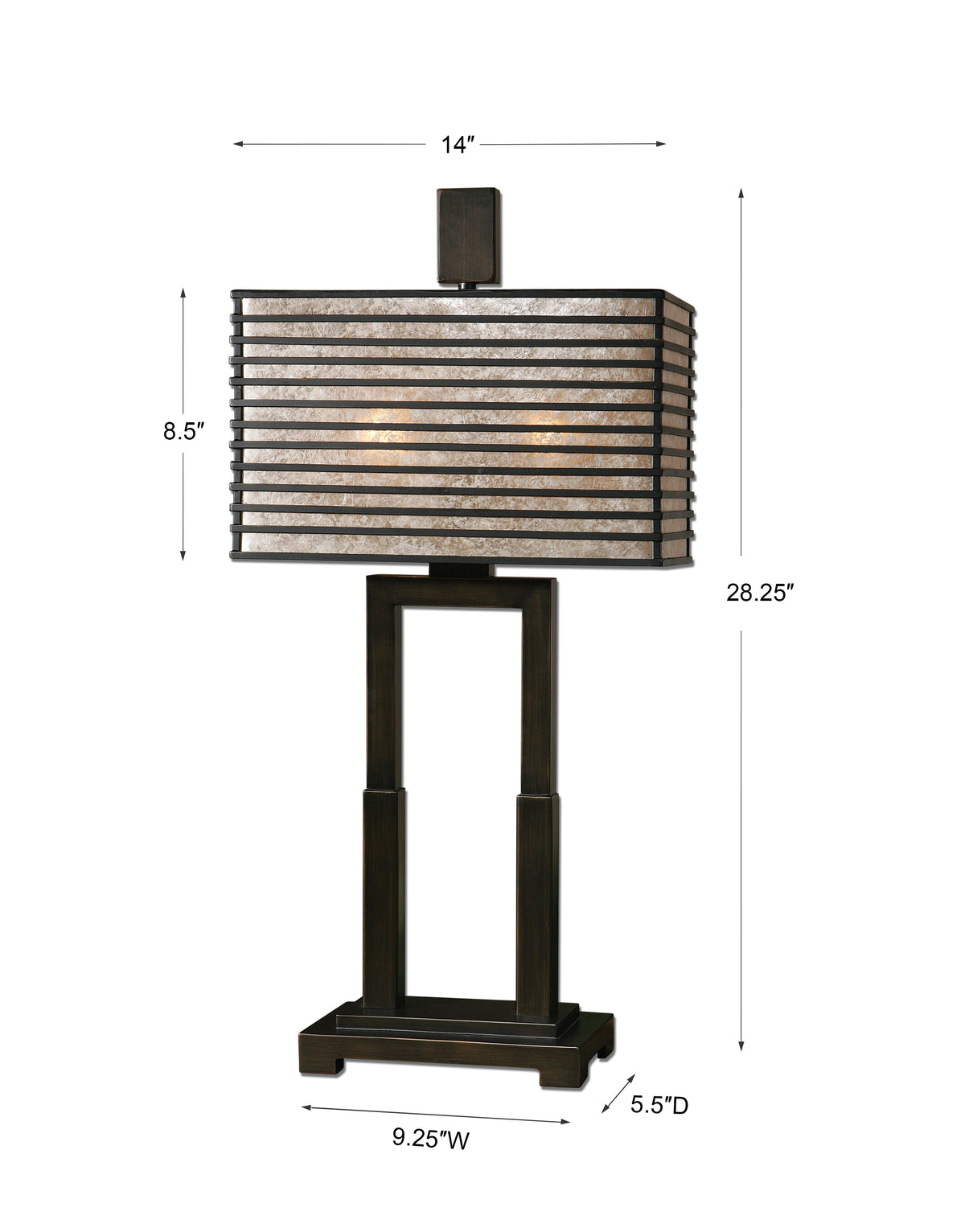 Uttermost Becton Modern Metal Table Lamp