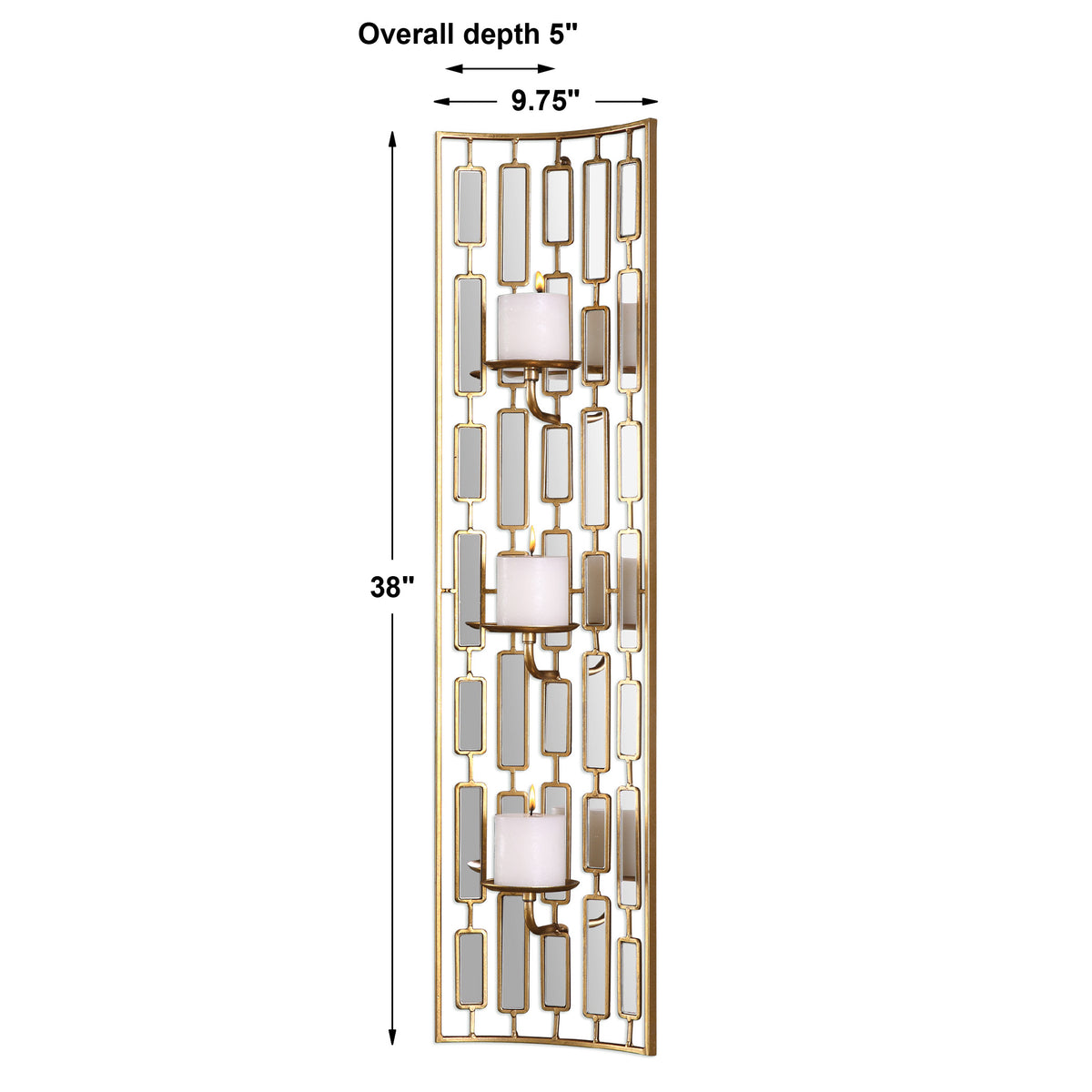 Uttermost Loire Mirrored Wall Sconce