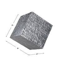 Uttermost Jessamine Silver Wall Cube