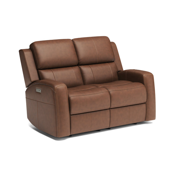 Linden Power Reclining Loveseat with Power Headrests & Lumbar