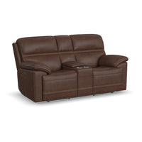 Jackson Power Reclining Loveseat with Console & Power Headrests