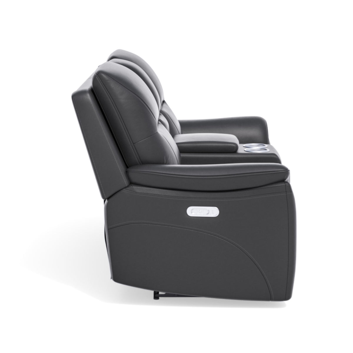 Fallon Power Reclining Loveseat with Console & Power Headrests