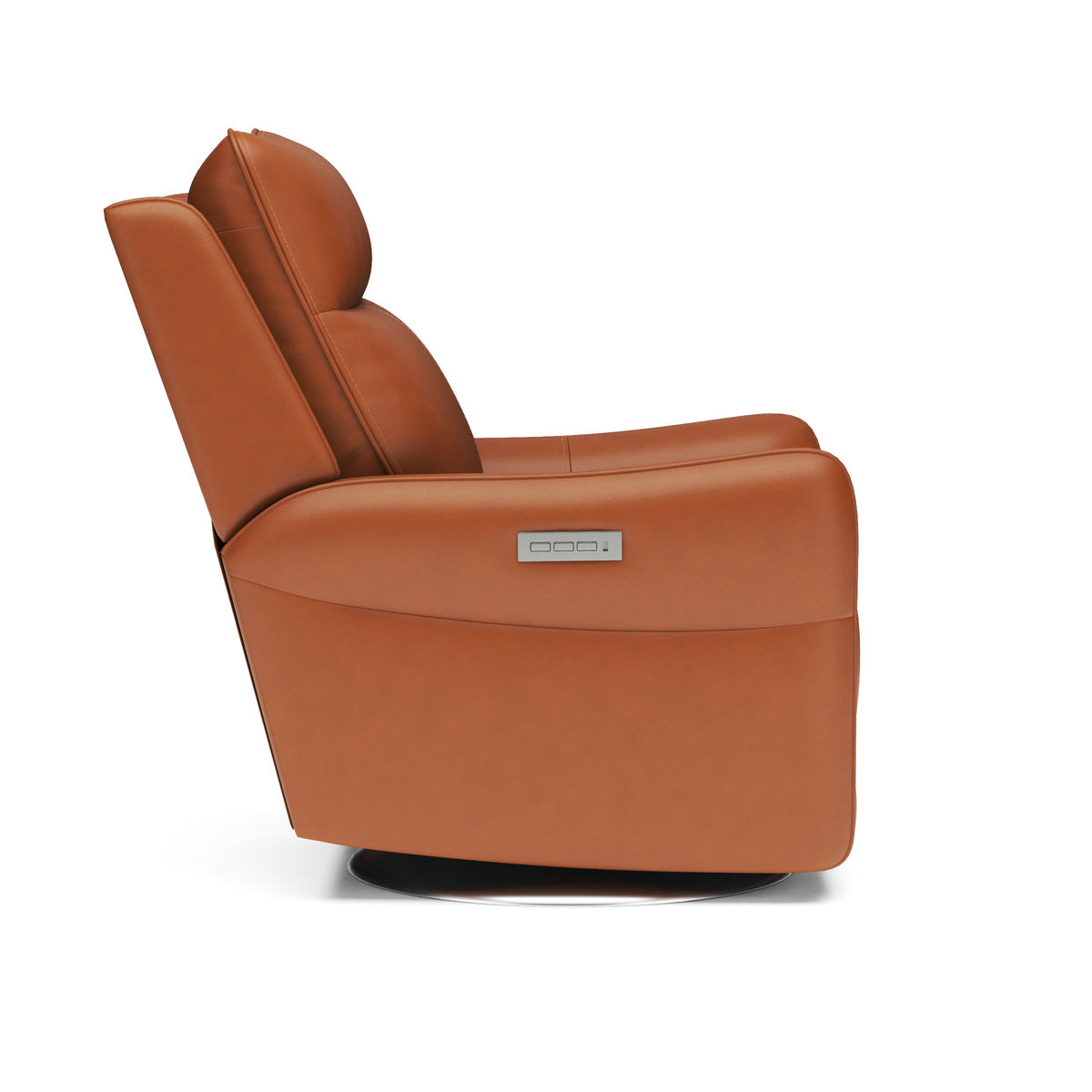 Spin Swivel Power Recliner with Power Headrest & Lumbar