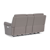 Fallon Power Reclining Loveseat with Console & Power Headrests