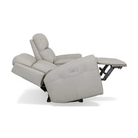 Barnett Power Reclining Loveseat with Console & Power Headrests & Lumbar