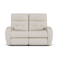 Strait Power Reclining Loveseat with Power Headrests