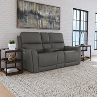 Power Reclining Loveseat with Console & Power Headrests & Lumbar