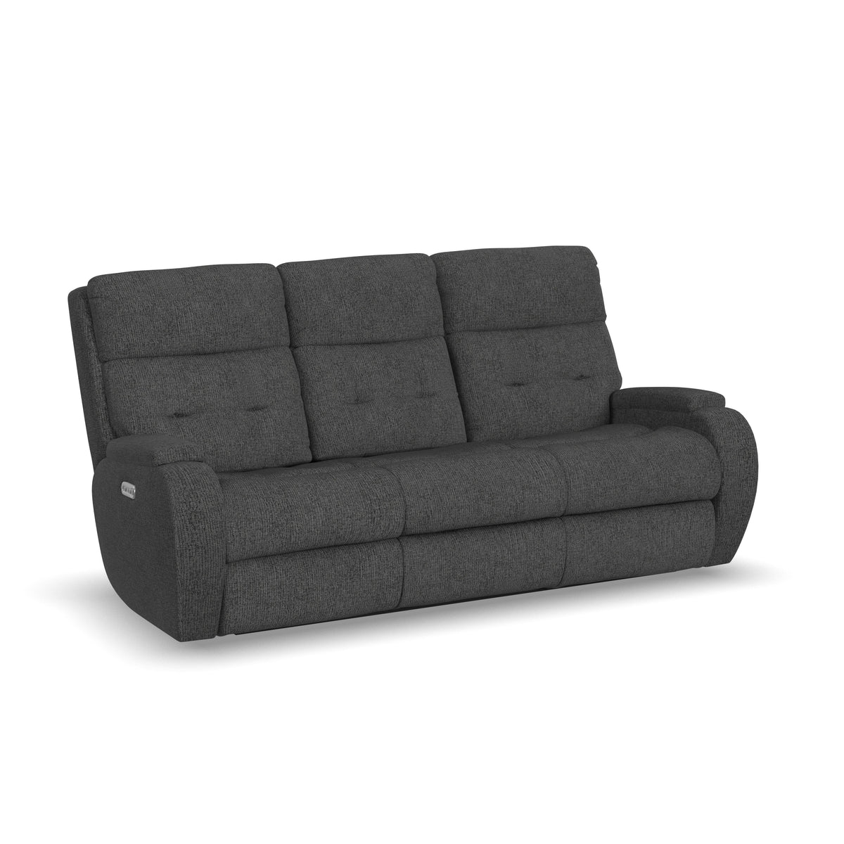 Strait Power Reclining Sofa with Power Headrests