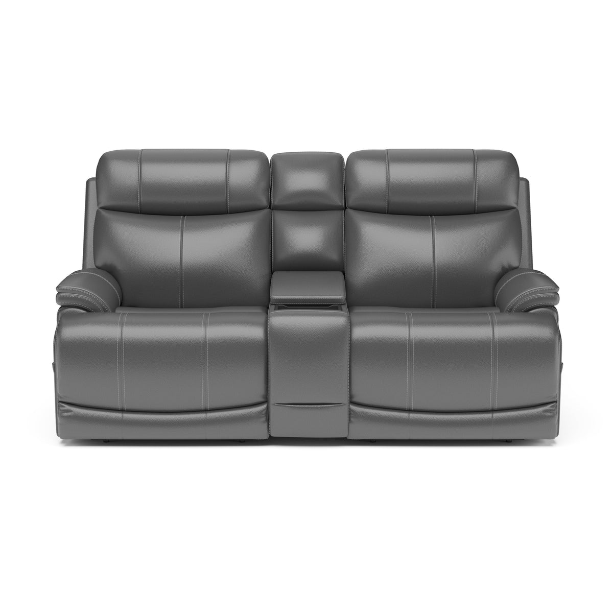 Logan Power Reclining Loveseat with Console & Power Headrests & Lumbar