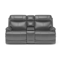 Logan Power Reclining Loveseat with Console & Power Headrests & Lumbar
