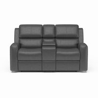 Linden Power Reclining Loveseat with Console & Power Headrests & Lumbar