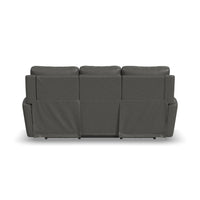 Power Reclining Sofa with Console & Power Headrests & Lumbar