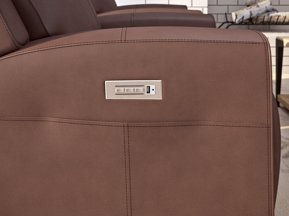 Barnett Power Recliner with Power Headrest & Lumbar