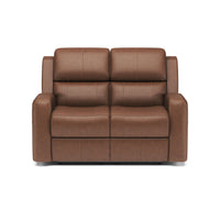 Linden Power Reclining Loveseat with Power Headrests & Lumbar