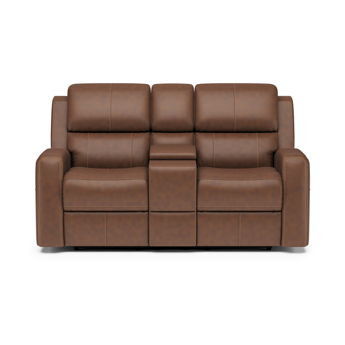 Linden Power Reclining Loveseat with Console & Power Headrests & Lumbar