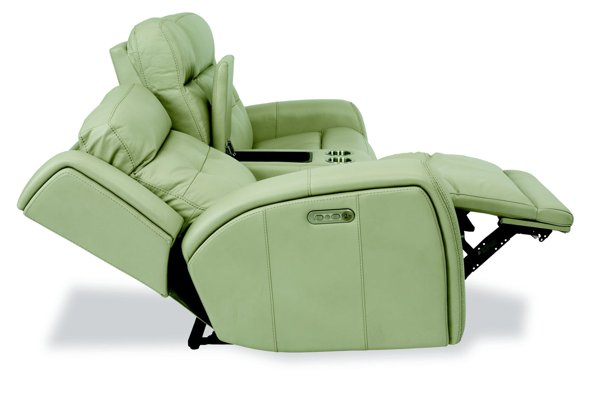 Grant Power Reclining Loveseat with Console & Power Headrests