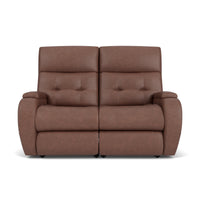 Strait Power Reclining Loveseat with Power Headrests