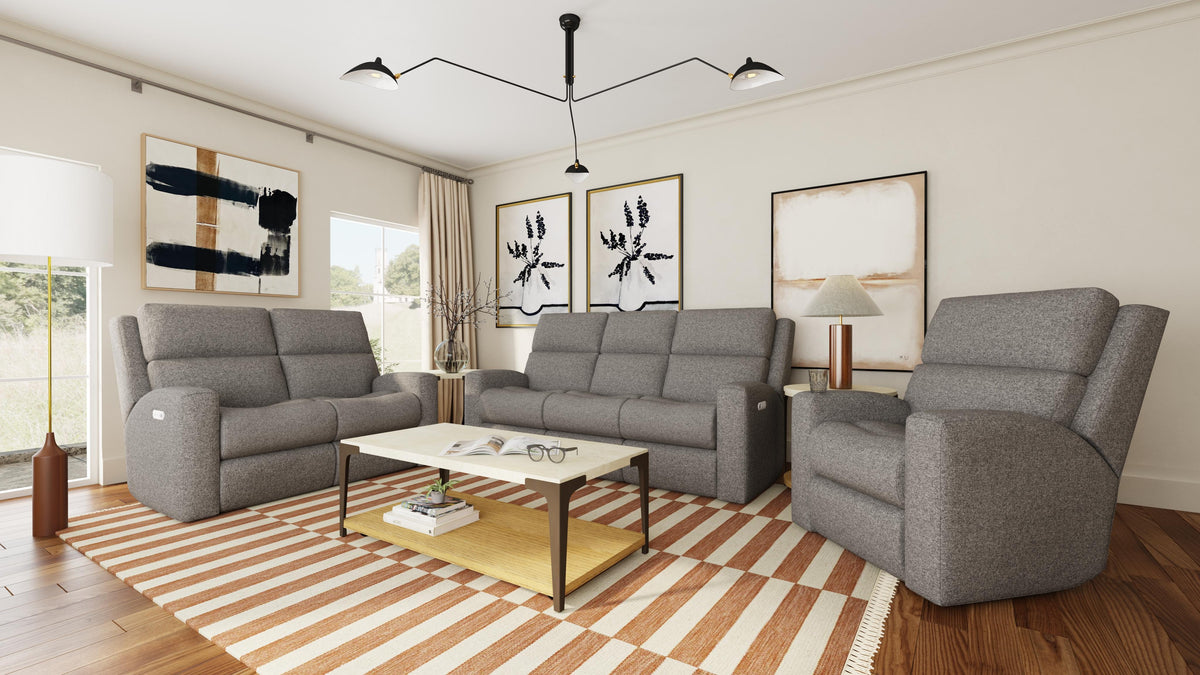 Score Power Reclining Sofa with Power Headrests & Lumbar