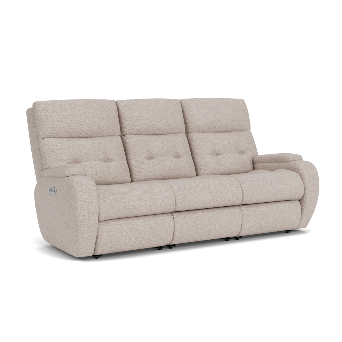 Strait Power Reclining Sofa with Power Headrests