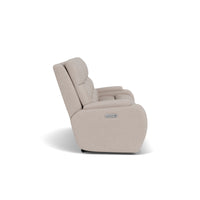 Strait Power Reclining Sofa with Power Headrests