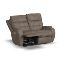 Strait Power Reclining Loveseat with Power Headrests