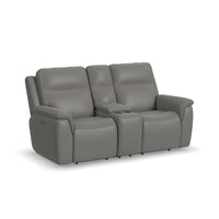 Sawyer Power Reclining Loveseat with Console & Power Headrests & Lumbar