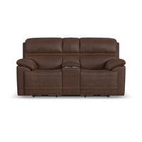 Jackson Power Reclining Loveseat with Console & Power Headrests