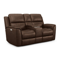 Henry Power Reclining Loveseat with Console & Power Headrests & Lumbar