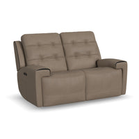 Iris Power Reclining Loveseat with Power Headrests