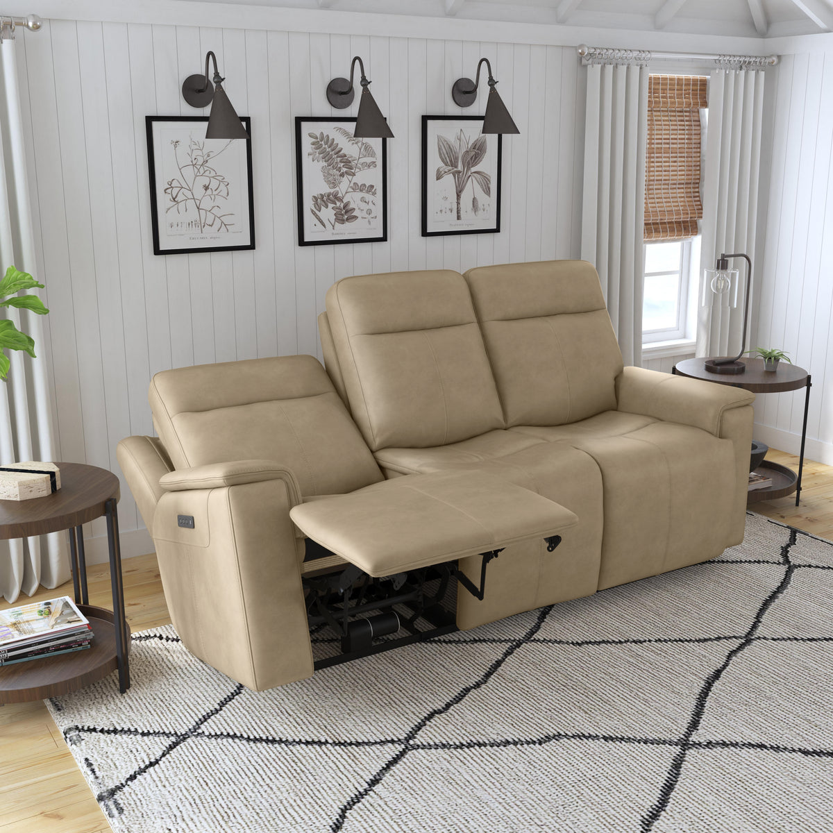 Odell Power Reclining Sofa with Power Headrests & Lumbar