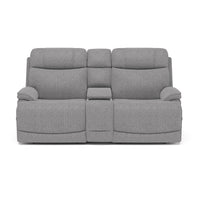 Logan Power Reclining Loveseat with Console & Power Headrests & Lumbar