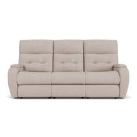 Strait Power Reclining Sofa with Power Headrests