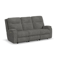 Penn Power Reclining Sofa with Power Headrests & Lumbar