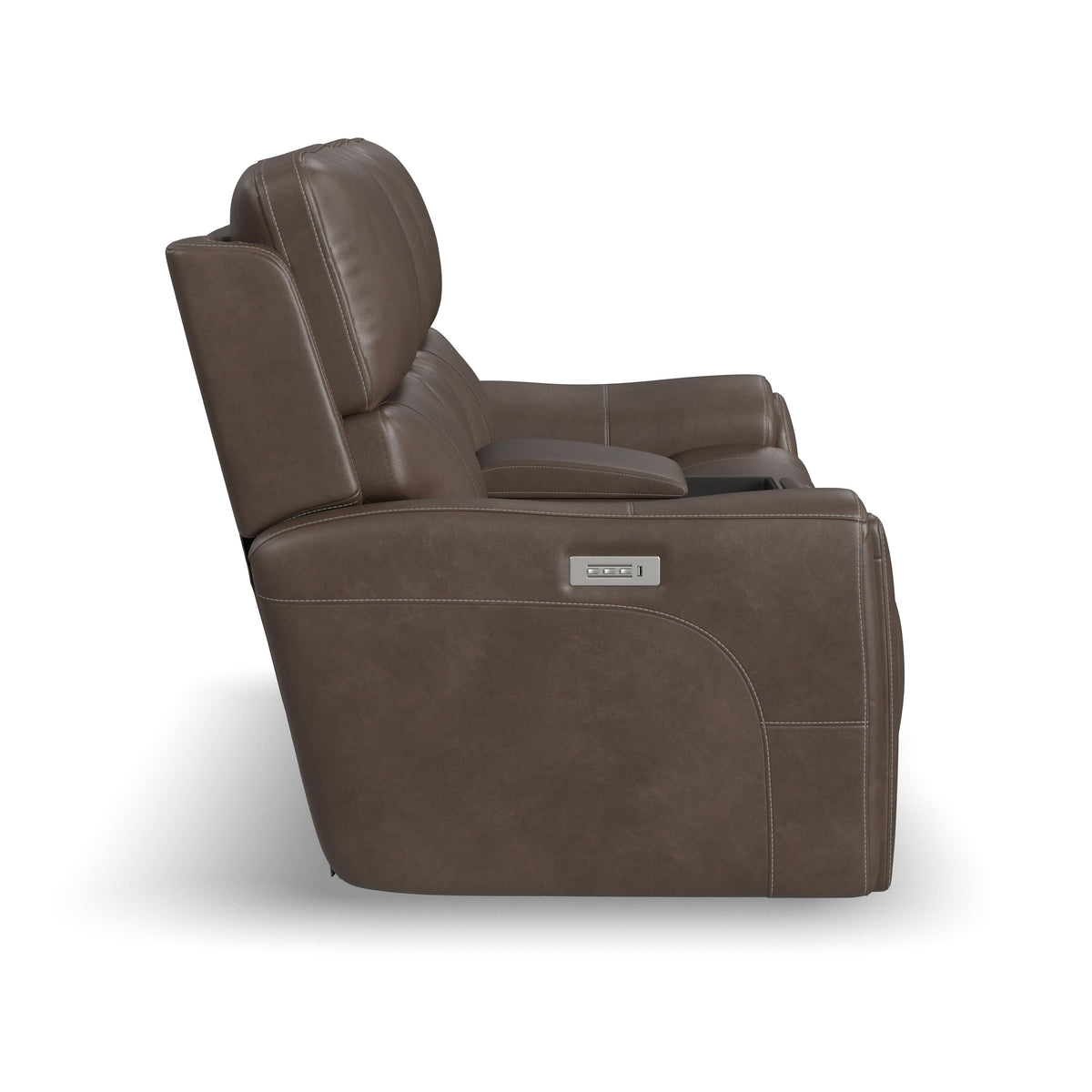 Power Reclining Loveseat with Console & Power Headrests & Lumbar