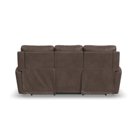 Power Reclining Sofa with Console & Power Headrests & Lumbar