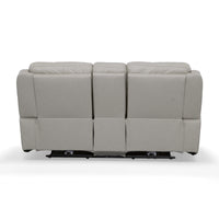 Barnett Power Reclining Loveseat with Console & Power Headrests & Lumbar