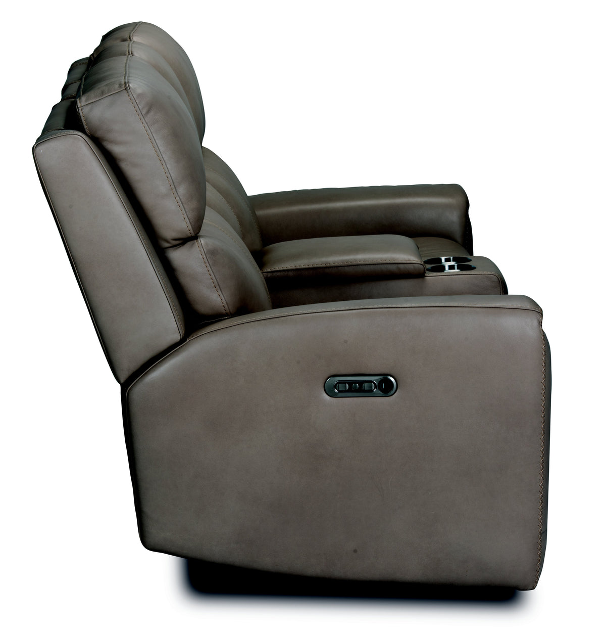 Stark Power Reclining Loveseat with Console & Power Headrests